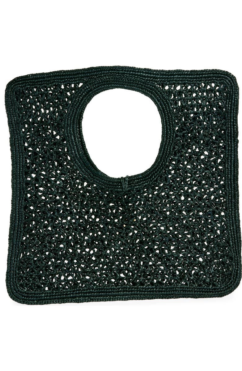 Jacquemus Le Spiaggia Square Bag, Alternate, color, Black