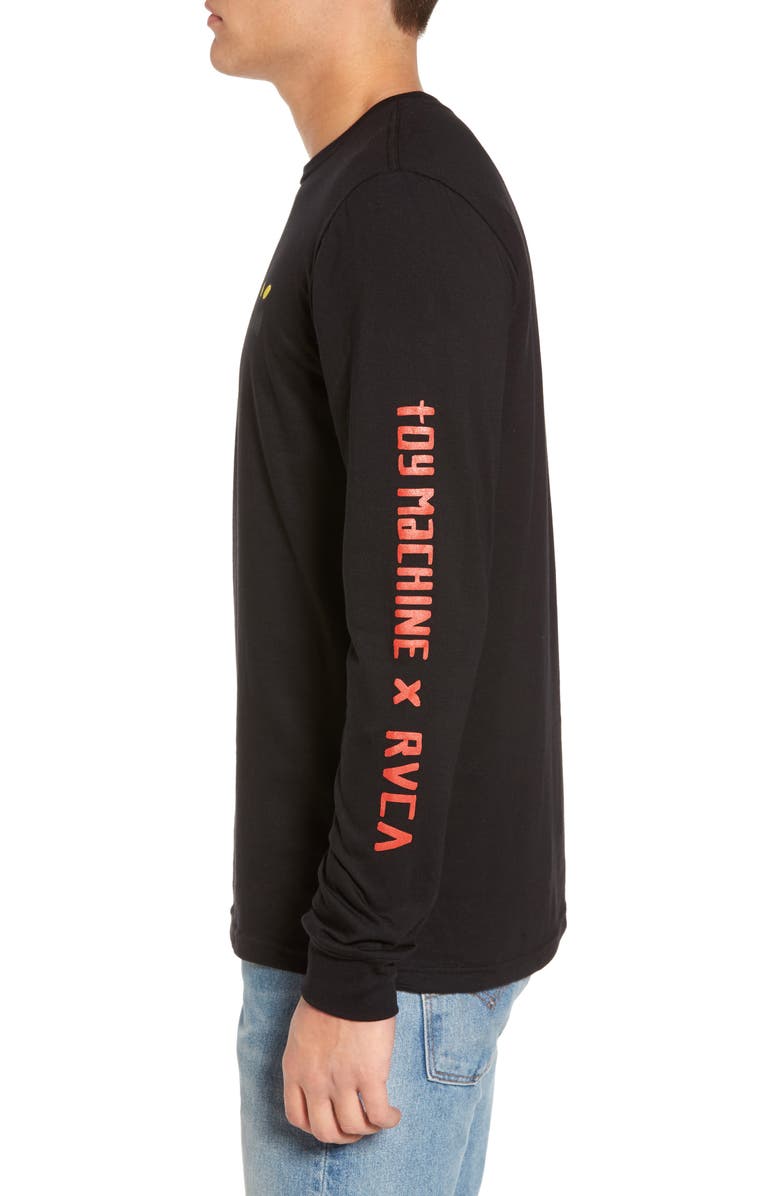 RVCA Toy Machine Logo T-Shirt, Alternate, color,