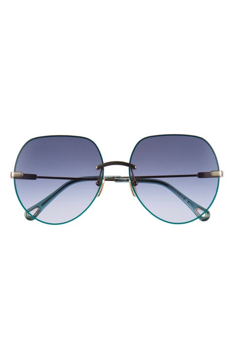 61mm Oversize Sunglasses