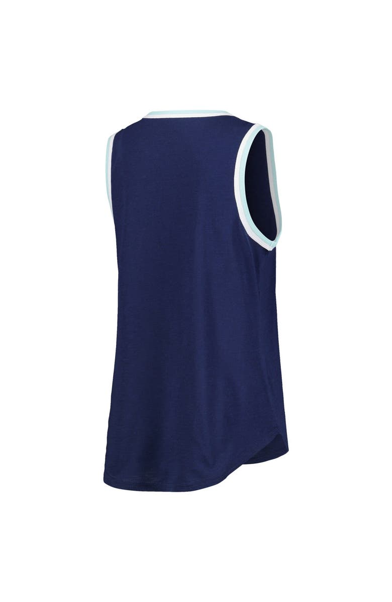 G-III 4HER BY CARL BANKS Women's G-III 4Her by Carl Banks Deep Sea Blue Seattle Kraken Strategy Tank Top, Alternate, color, Navy