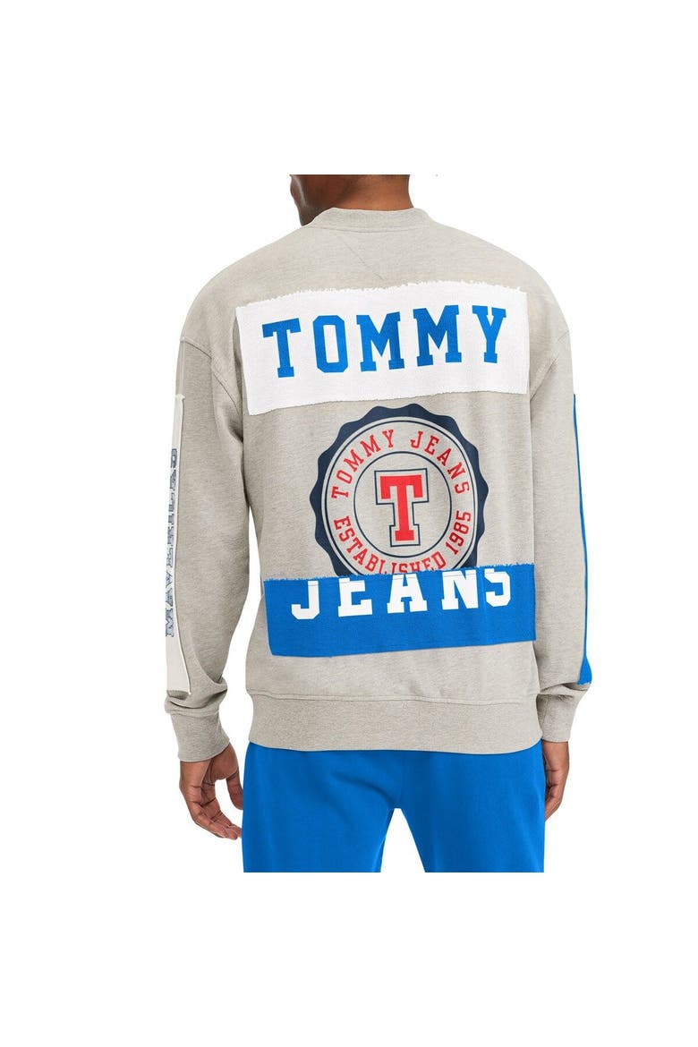 Men's Tommy Jeans Gray Dallas Mavericks James Patch Pullover Sweatshirt, Alternate, color, Gray