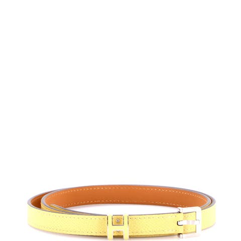 Pop H Belt Leather Thin