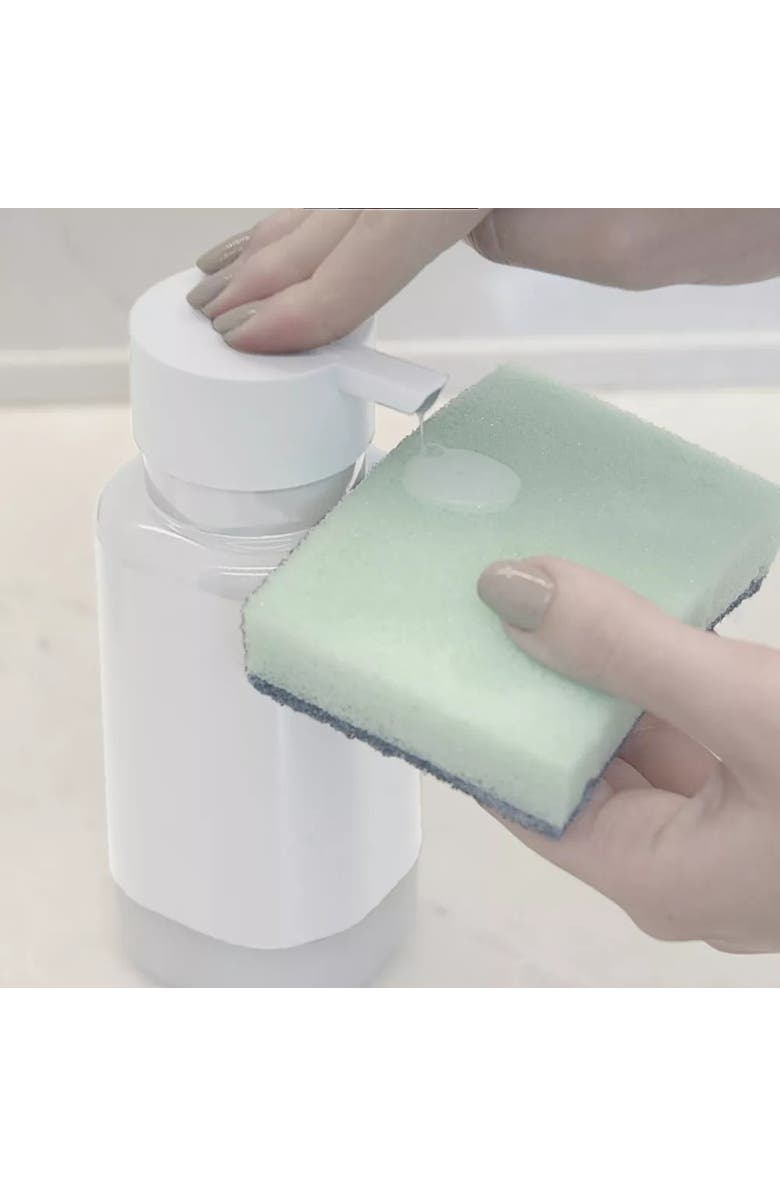 OU Durable Refillable Kitchen Bathroom Soap Dispenser Organizer with Pump, 17 oz, Alternate, color, 