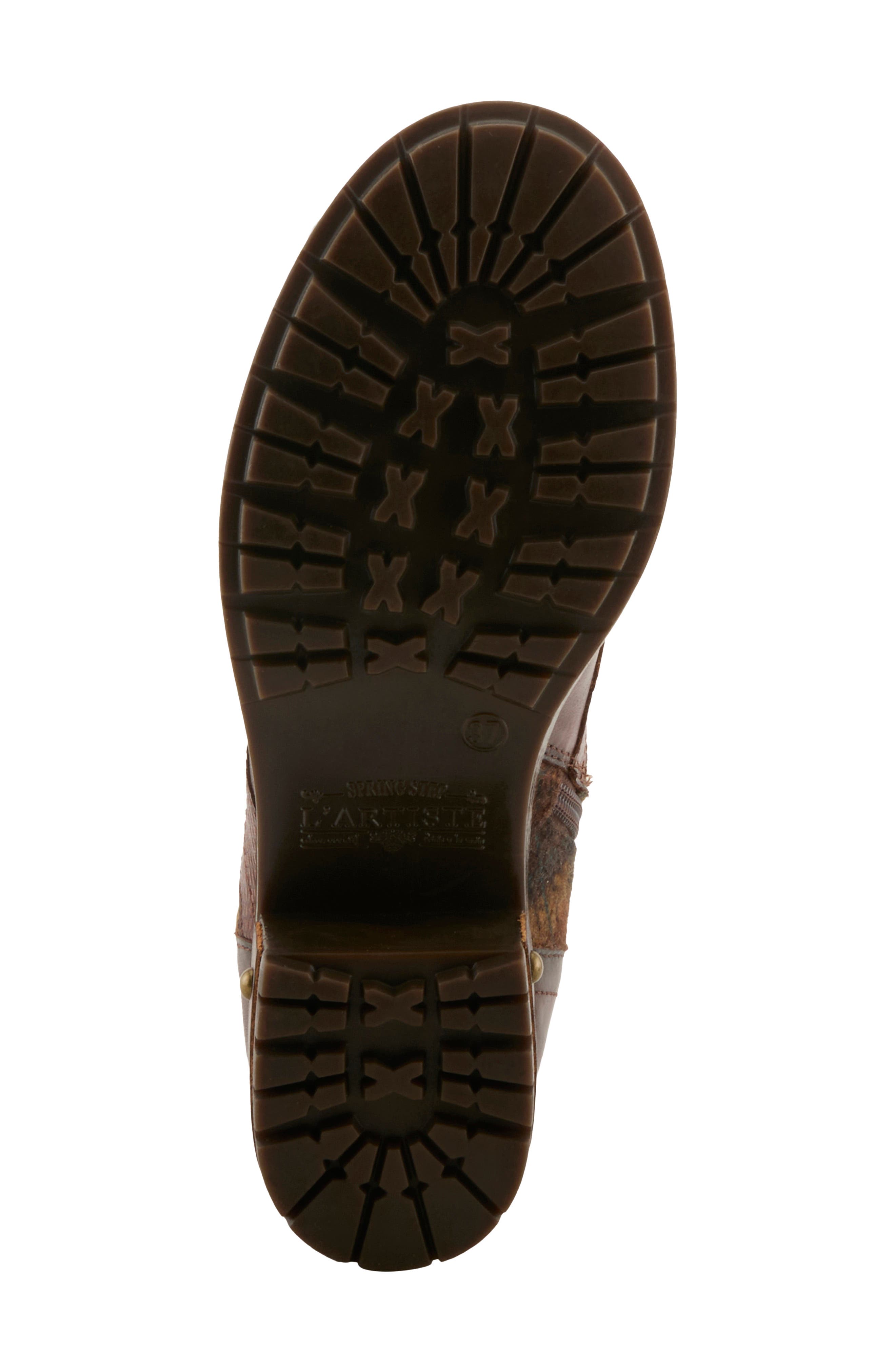 Marty Combat Boot, Alternate, color, BROWN MULTI
