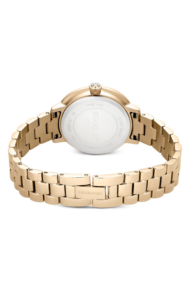 Swarovski Matrix Bracelet Watch, 30mm, Alternate, color, Gold