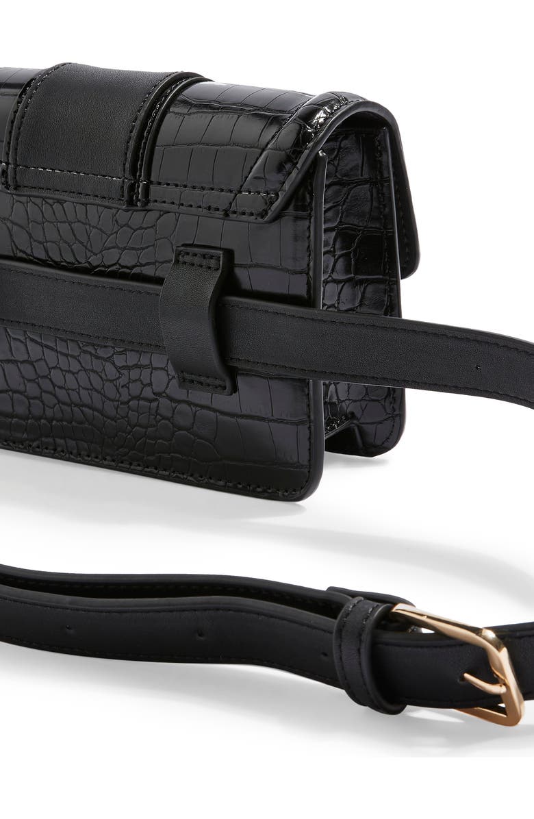 Topshop Cheetah Belt Bag, Alternate, color,