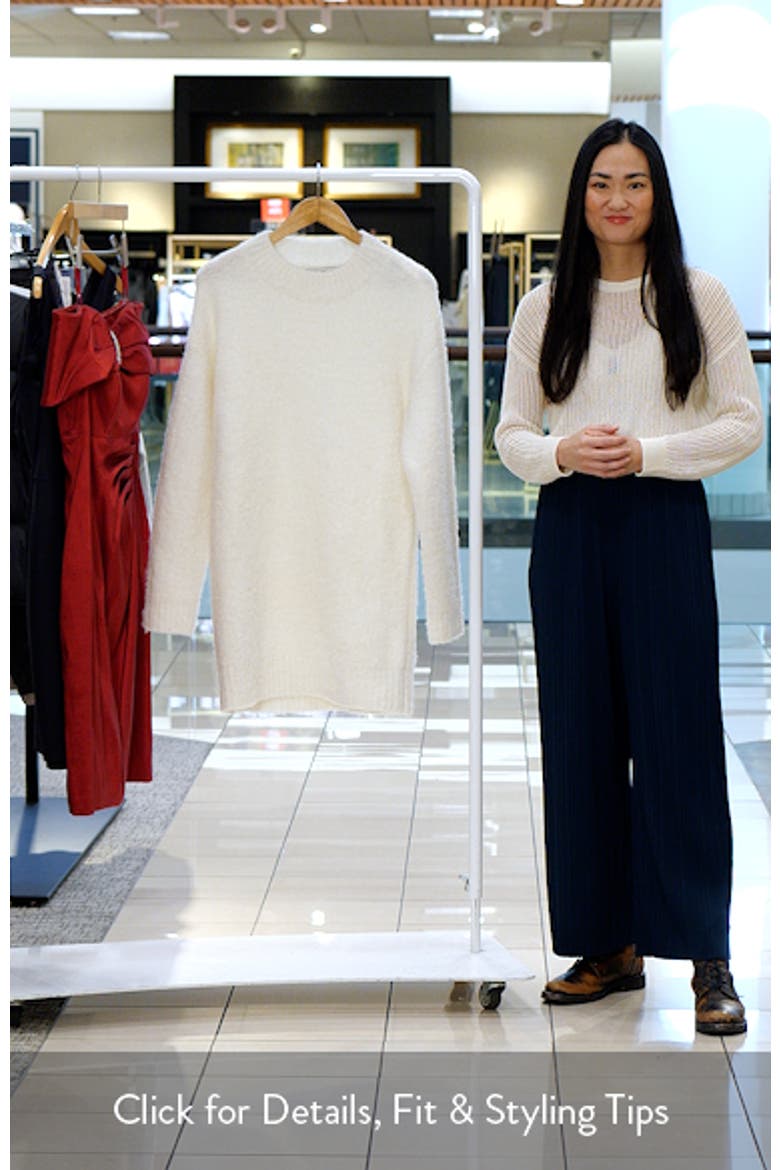 Cozy Crewneck Long Sleeve Sweater Dress video