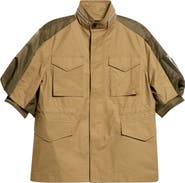 Sacai Mixed Media Short Sleeve Jacket