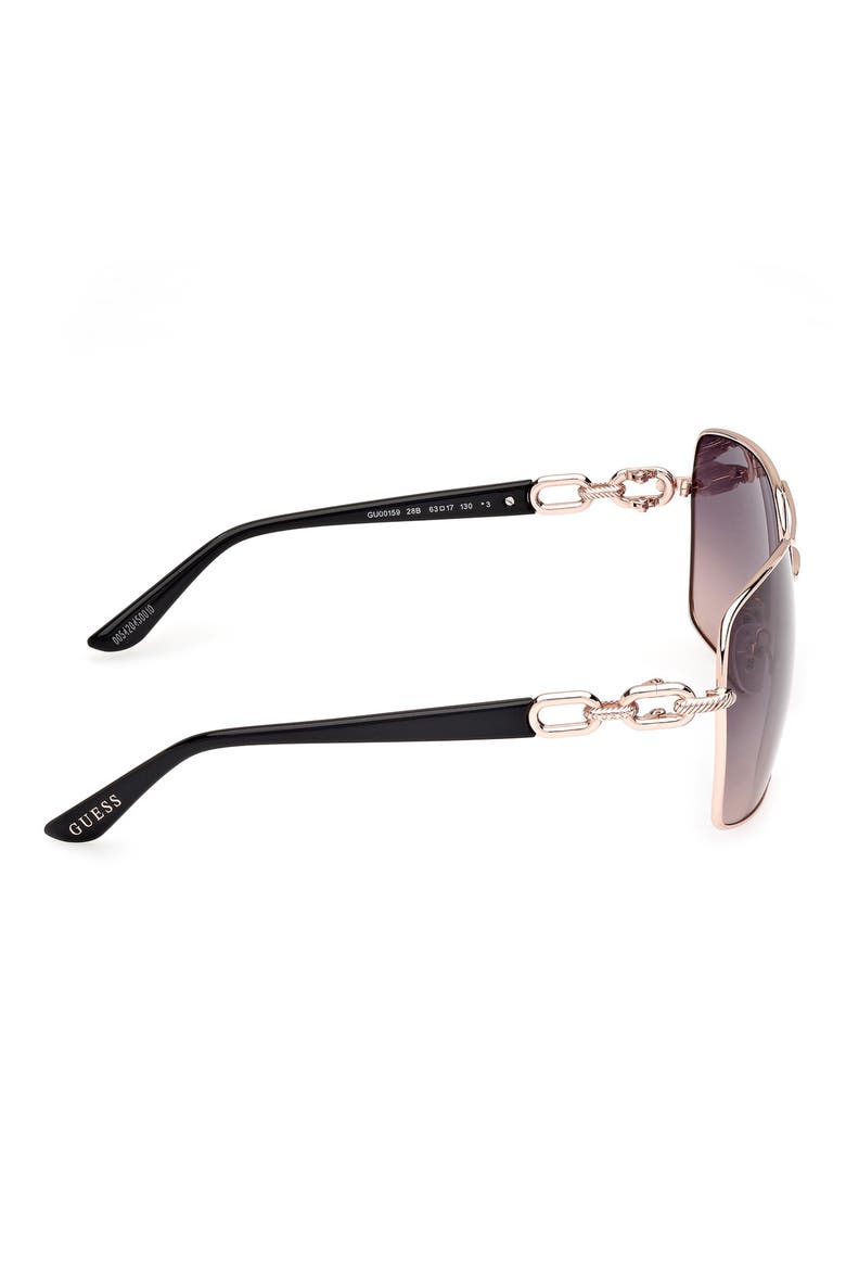 Navigator Sunglasses, Alternate, color, ROSE GOLD / GRADIENT SMOKE