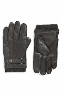 Brooks Brothers Belted Leather Gloves