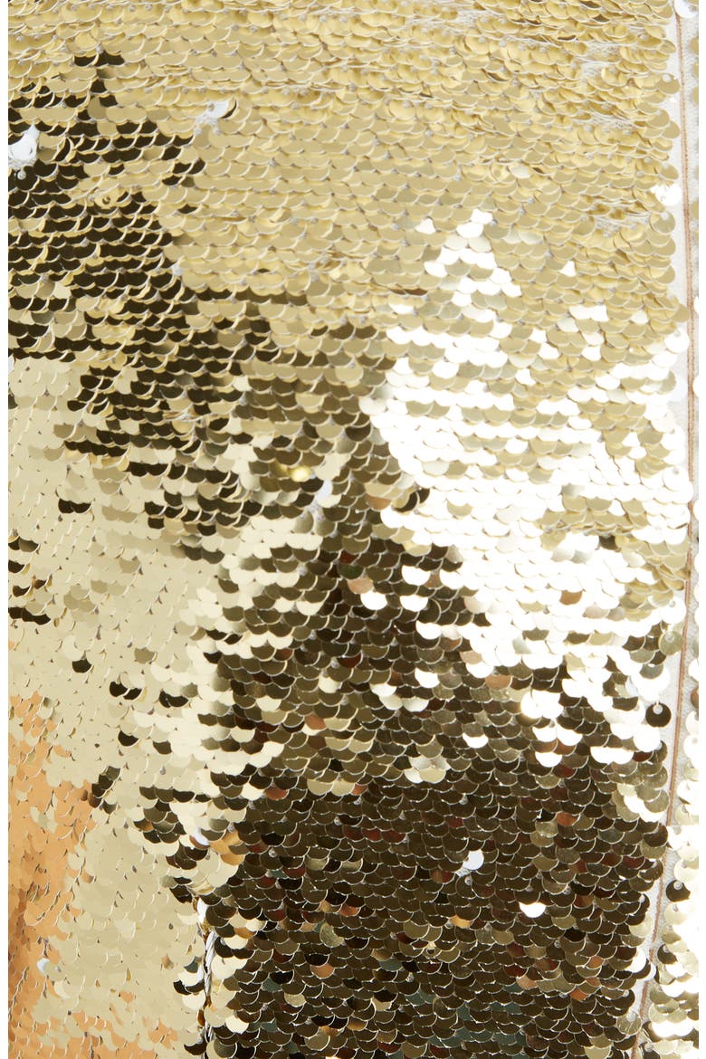 Sequin Midi Dress, Alternate, color, GOLD