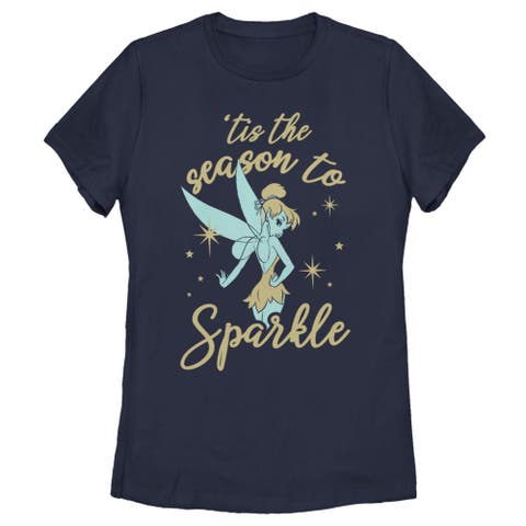 Women's Peter Pan Peter Pan Tinker Bell 'Tis the Season to Sparkle Graphic Tee