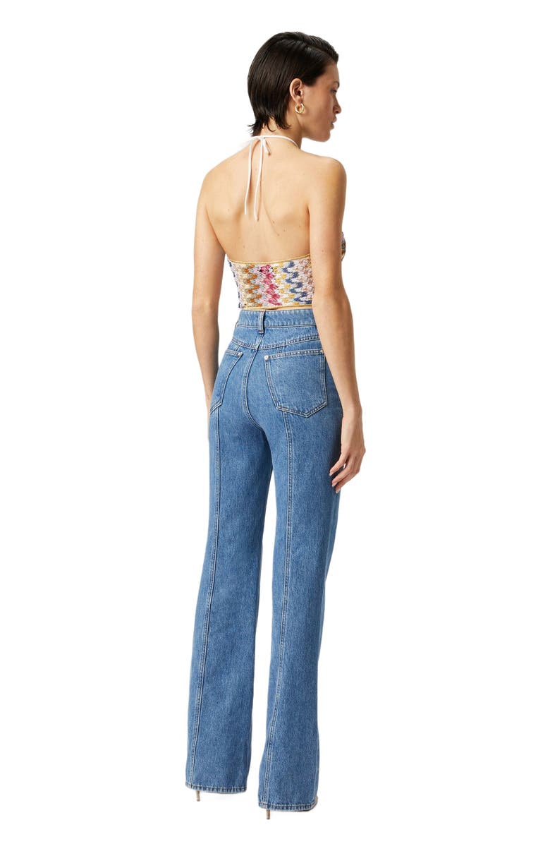 Missoni Lamé Viscose Lace Top With Halter Neckline, Alternate, color, Multicoloured