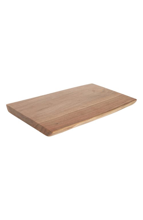 Farmhouse Pottery Live Edge 15-Inch Walnut Cutting Board 