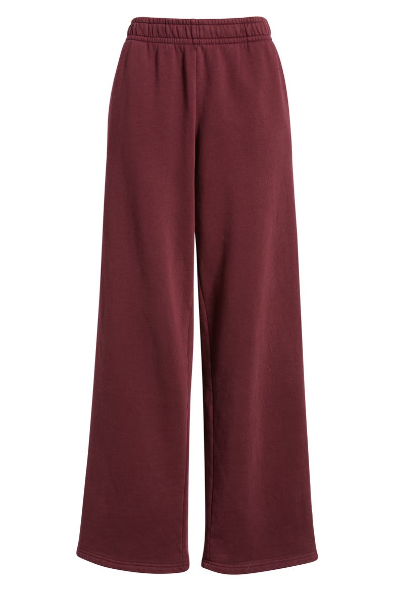 Wide Leg Sweatpants, Main, color, WINE