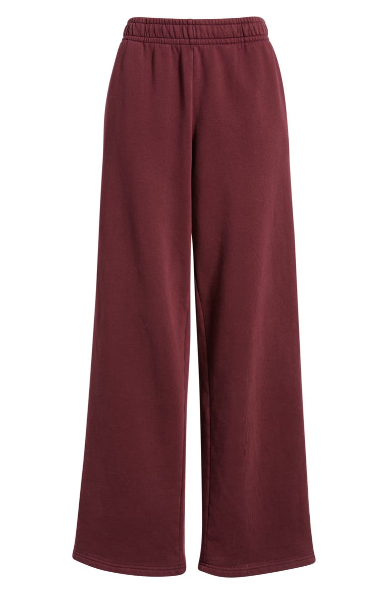 PacSun Wide Leg Sweatpants, Alternate, color, Wine