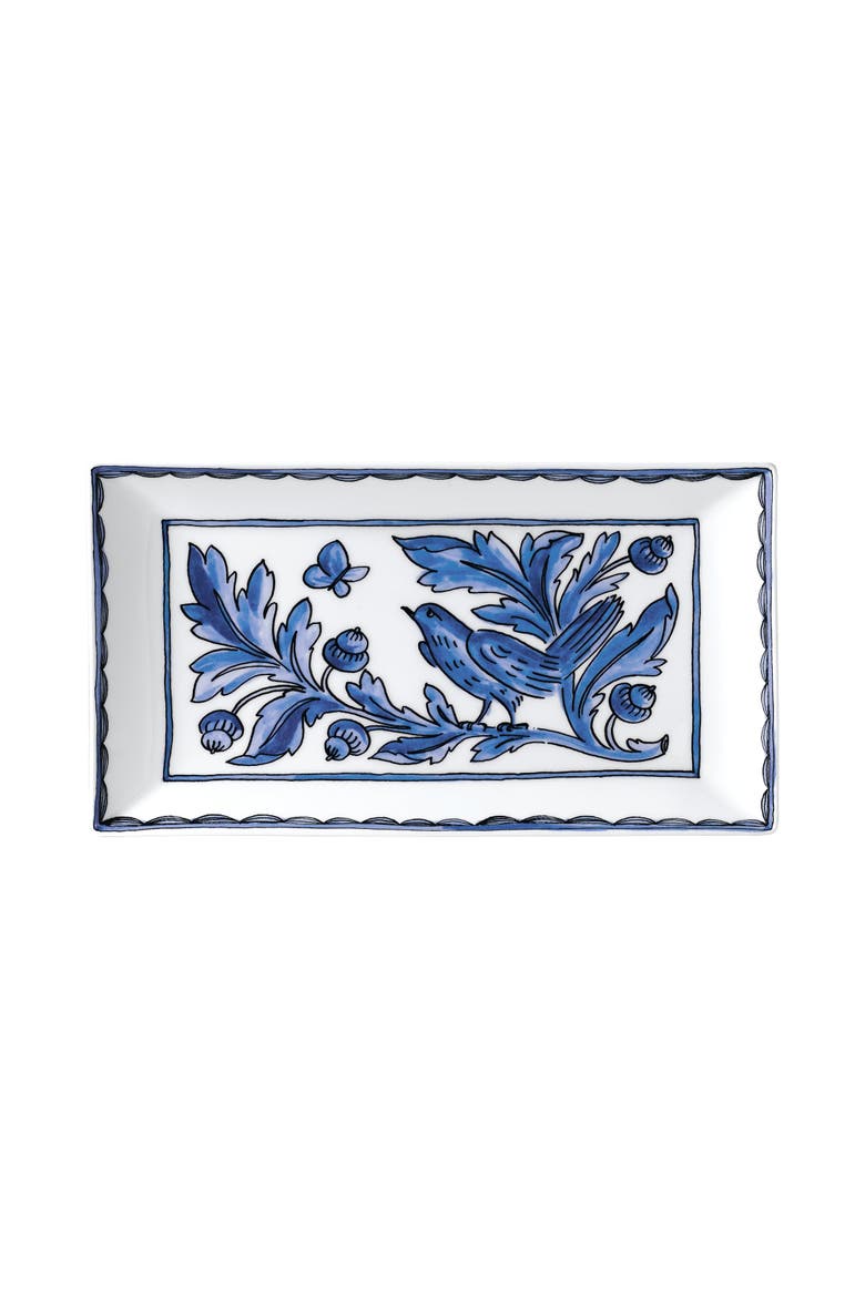 Heritage Blue Bird Rectangular Plate, Main, color, Multi