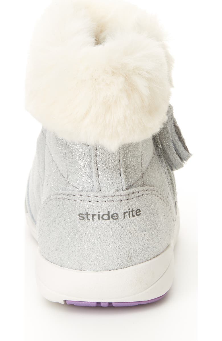 Stride Rite Chloe Faux Fur Quilted Bootie, Alternate, color,