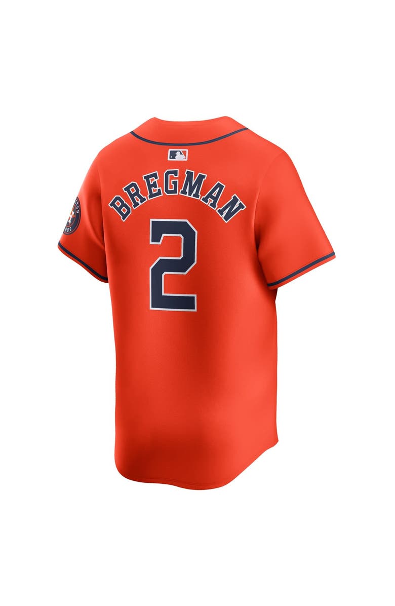 Nike Men's Nike Alex Bregman Orange Houston Astros Alternate Limited Player Jersey, Alternate, color, 