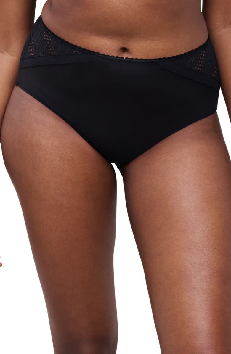 Chantelle Lingerie Easy Support High Waist Briefs, Main, color, Black