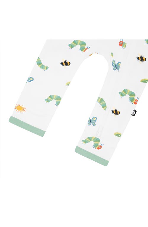 Kyte Baby Kids' 'the Very Hungry Caterpillar' Zip-up Romper In White