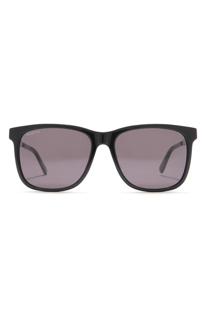 Gucci 56mm Square Sunglasses, Main, color,