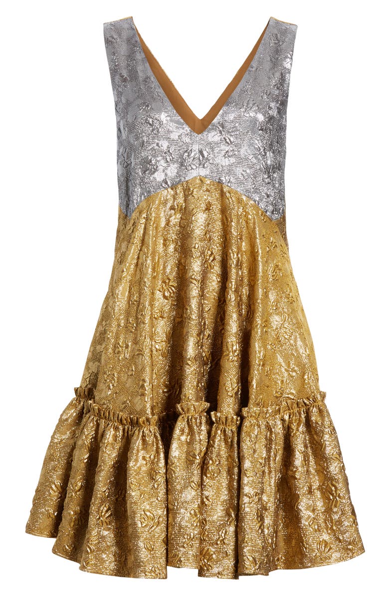 N°21 Nº21 Lamé Cloqué Minidress, Alternate, color, 