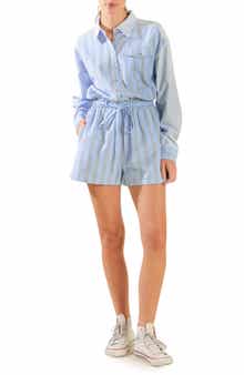 Stripe Long Sleeve Romper