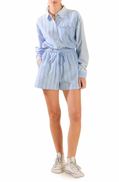 Stripe Long Sleeve Romper