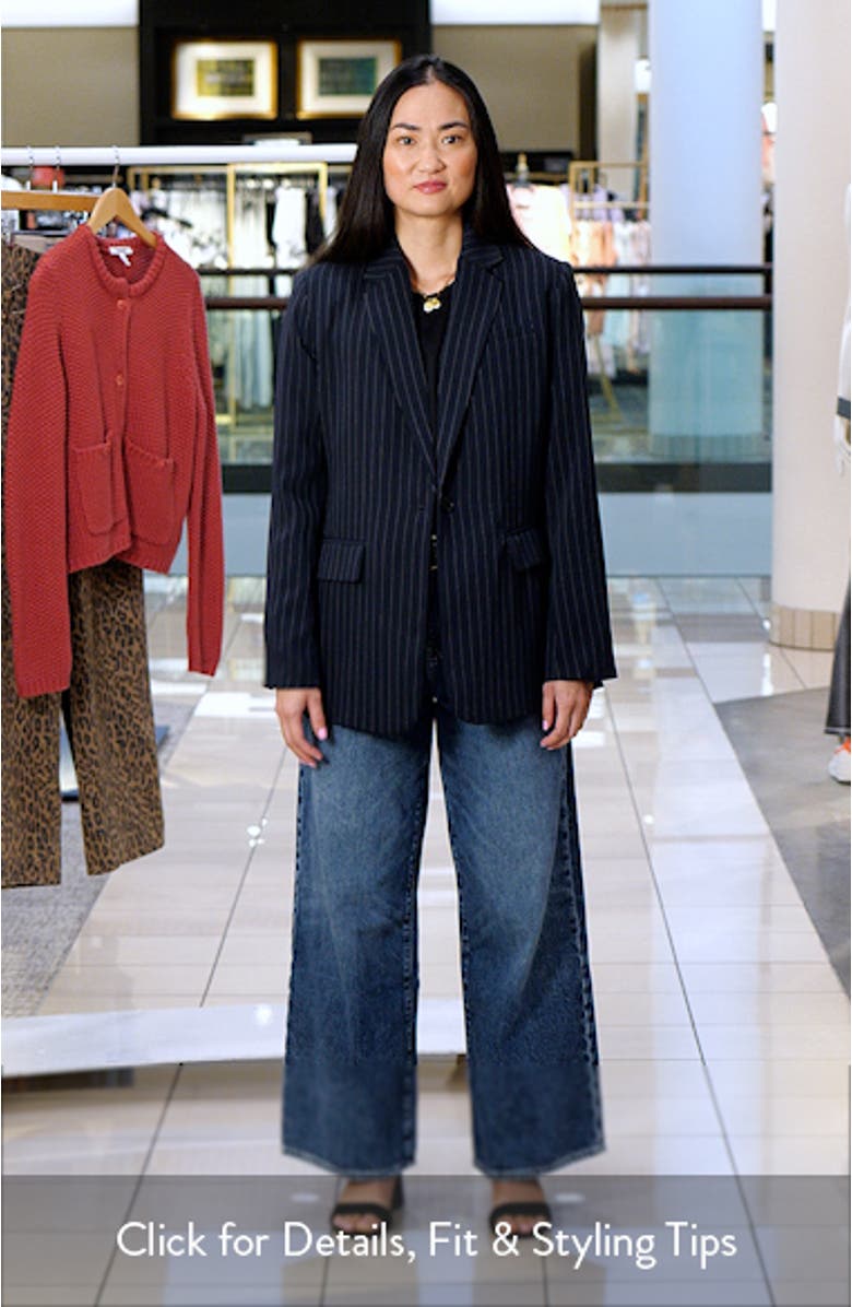 Easy Pinstripe Blazer, sales video thumbnail