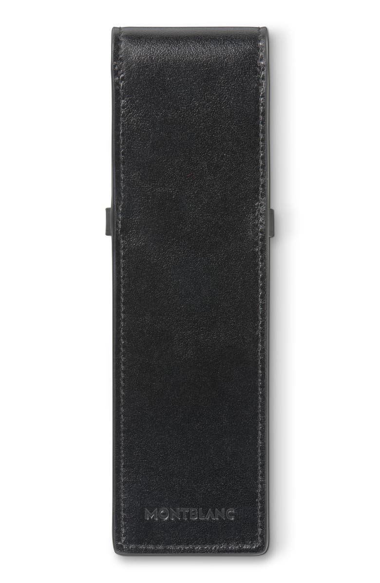 Montblanc Meisterstück Two-Pen Sleeve, Alternate, color, Black
