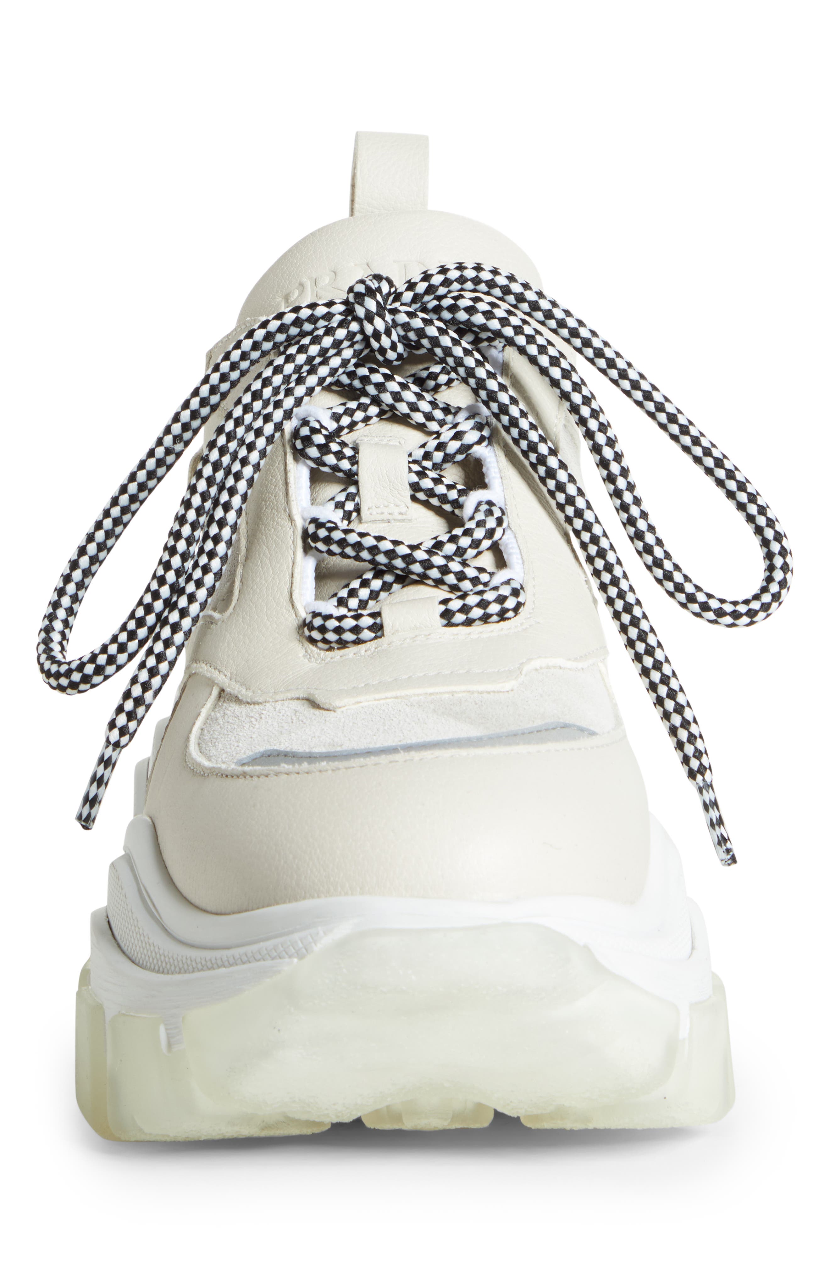 Prada Platform Sneaker, Alternate, color, 