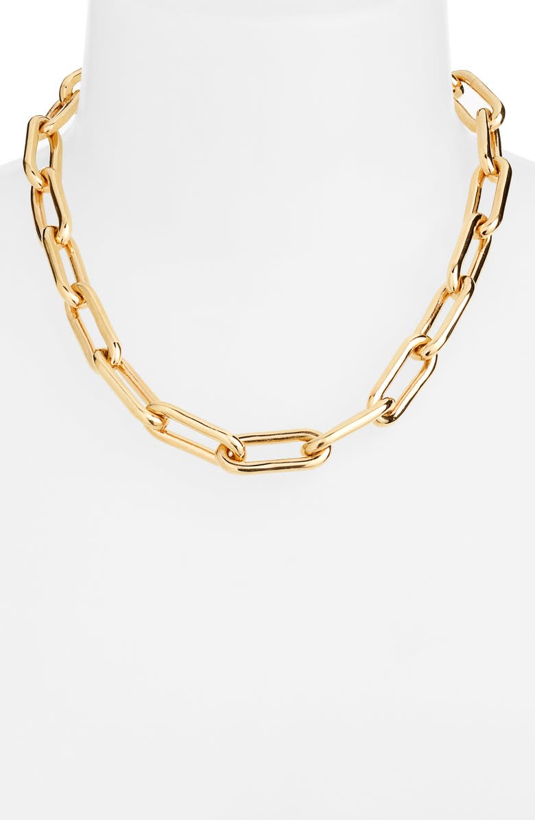 SOKO Tumba Link Collar Necklace, Alternate, color, Gold