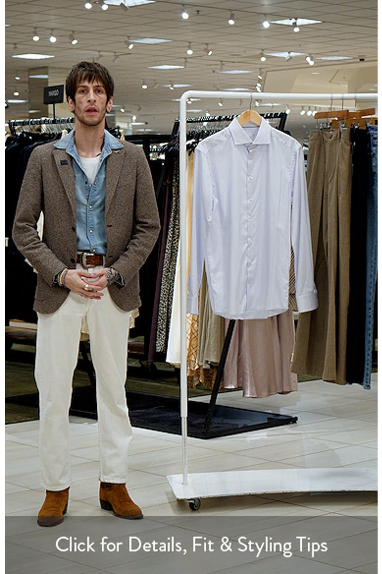 Slim Fit Striped Cotton Dress Shirt video