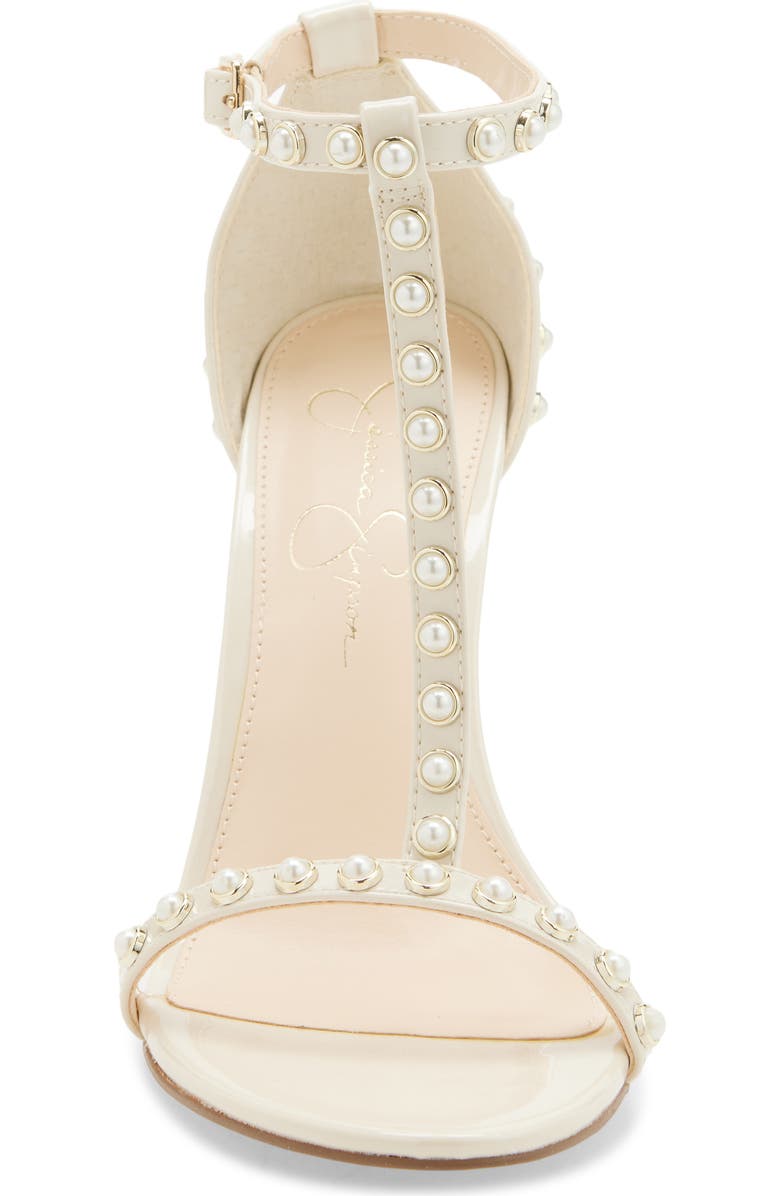 Jessica Simpson Qylla Ankle Strap Stiletto Sandal, Alternate, color, Soft Ivory