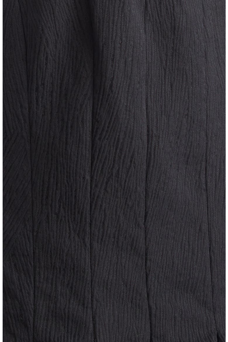 Mae Cotton Blend Tie Back Shirt, Alternate, color, BLACK/ IVORY