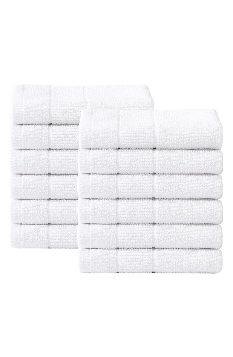 Tommy Bahama Island Retreat Set of 12 Washcloths, Main, color, White