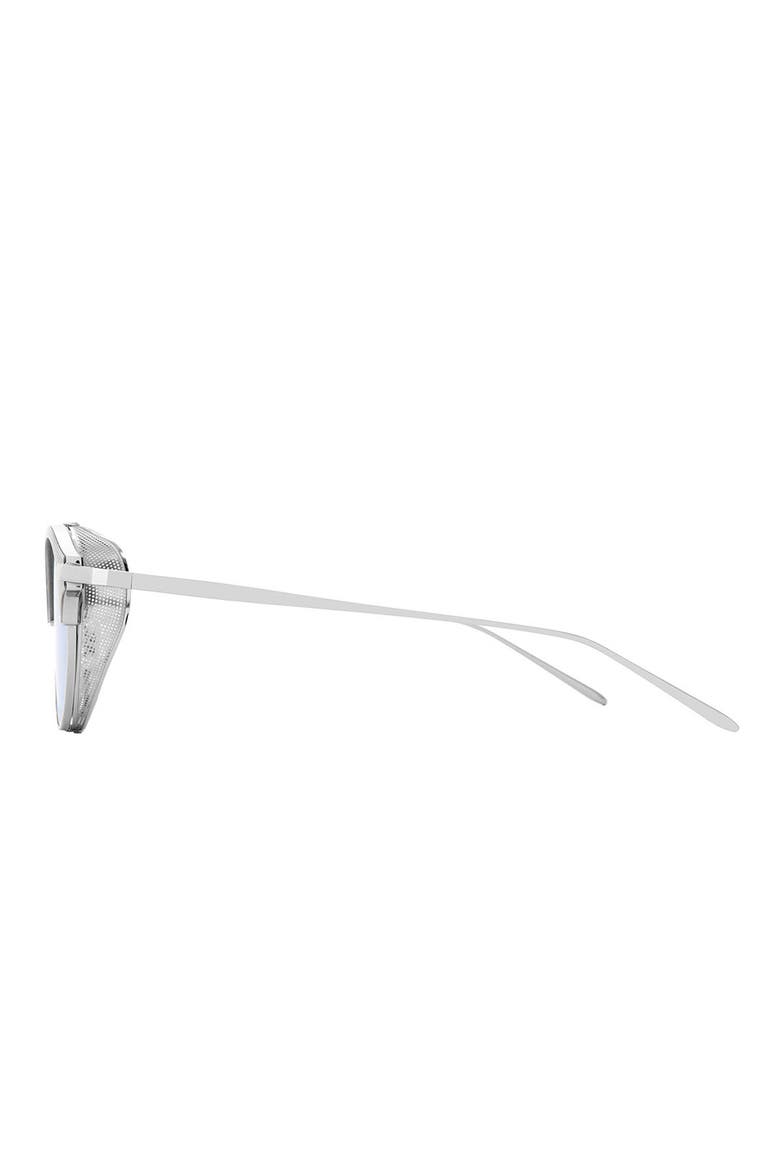 Double Erok 50mm Cat Eye Sunglasses, Alternate, color, SILVER/ BLUE