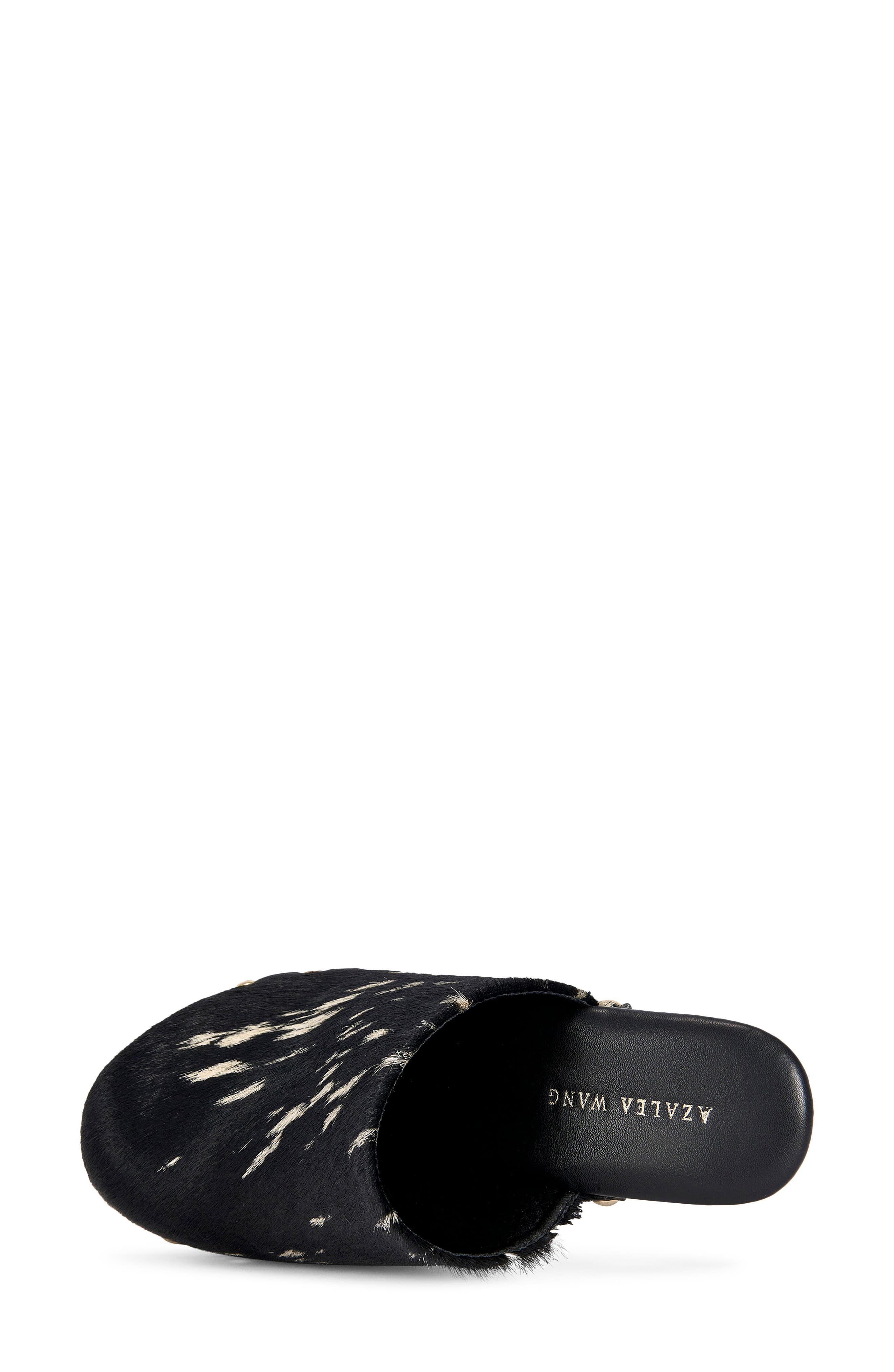 Picard Genuine Calf Hair Platform Clog, Alternate, color, BLACK MULTI