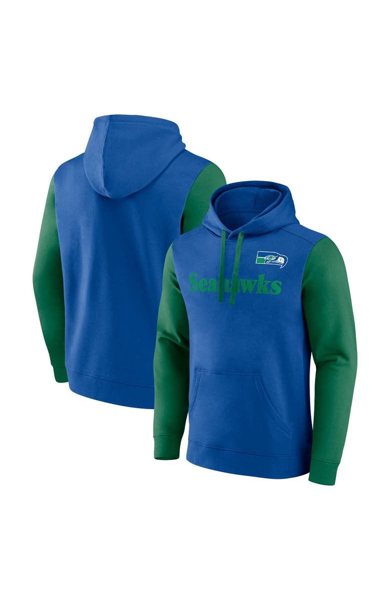 FANATICS Men's Fanatics Royal Seattle Seahawks Fleece Pullover Hoodie, Main, color, Royal