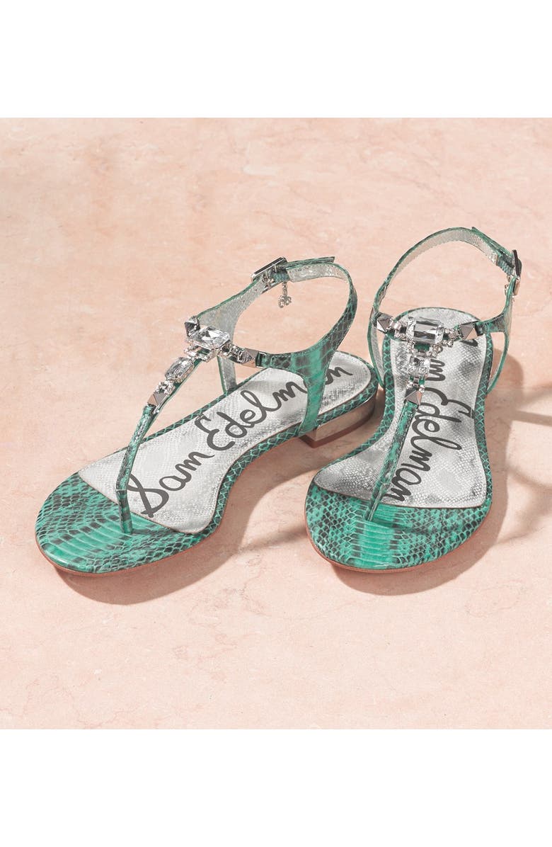 Sam Edelman 'Dawn' Embellished Leather Sandal, Alternate, color,