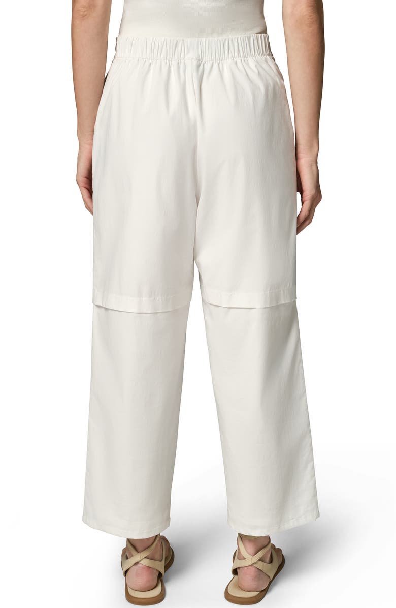 Donna Karan New York Paper Poplin Pants, Alternate, color, Cream