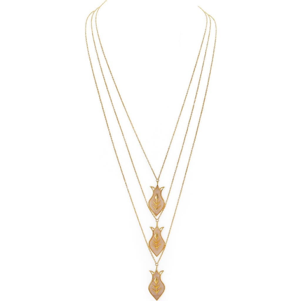Dhwani Bansal Amphora Layered Necklace In Gold