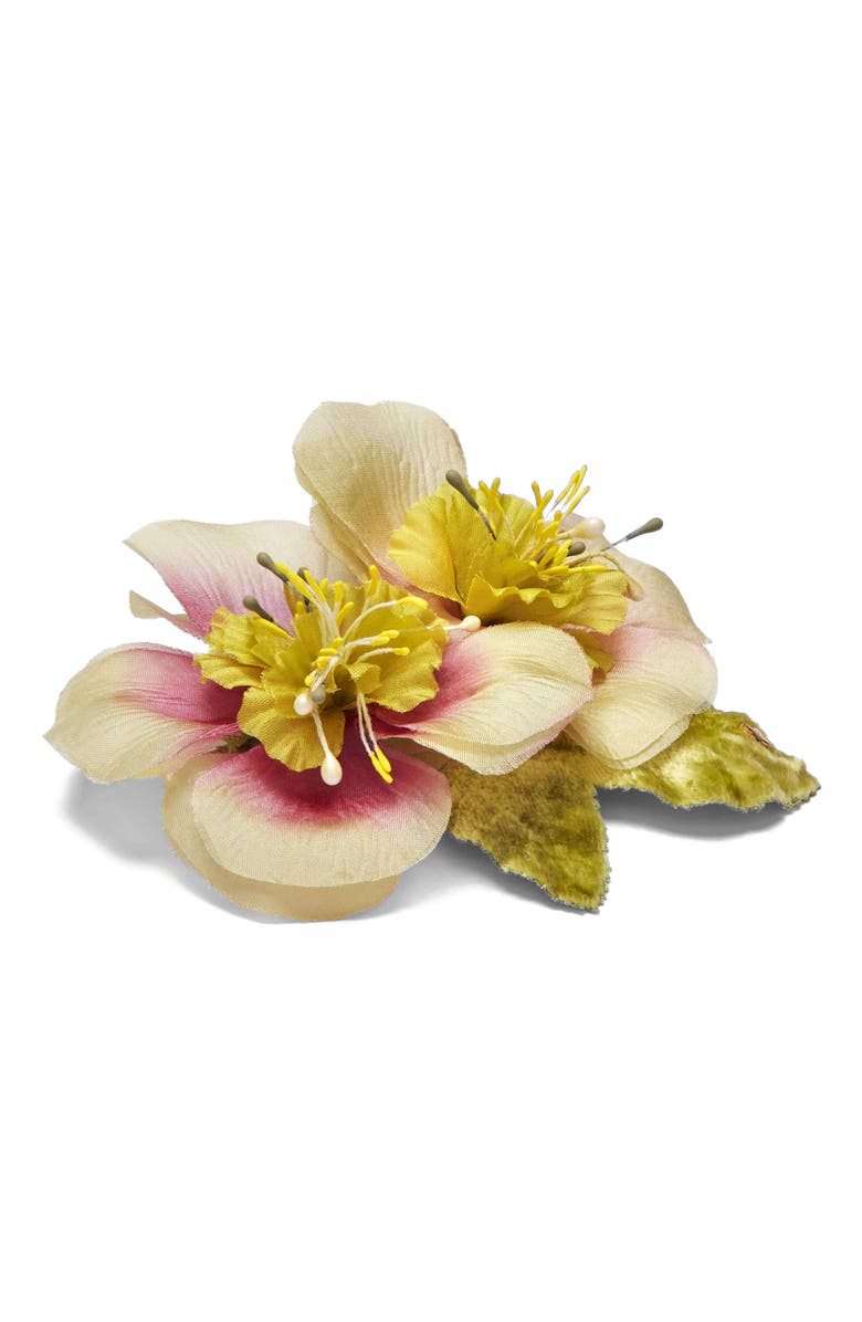 Helena Simon The Hellebore Floral Brooch, Alternate, color, Yellow