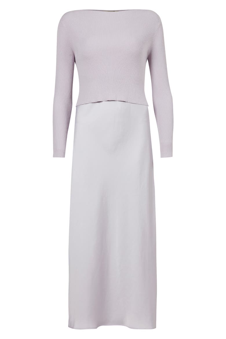 Odile Slipdress with Sweater, Alternate, color, MISTY LILAC