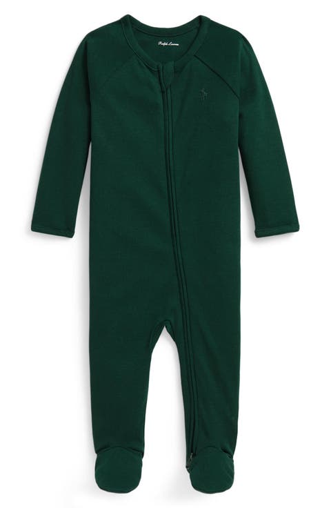 Cotton Interlock Footed Coverall