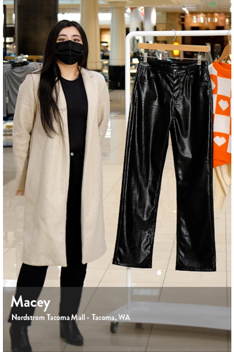 Kithy Croc Embossed Faux Leather Pants video