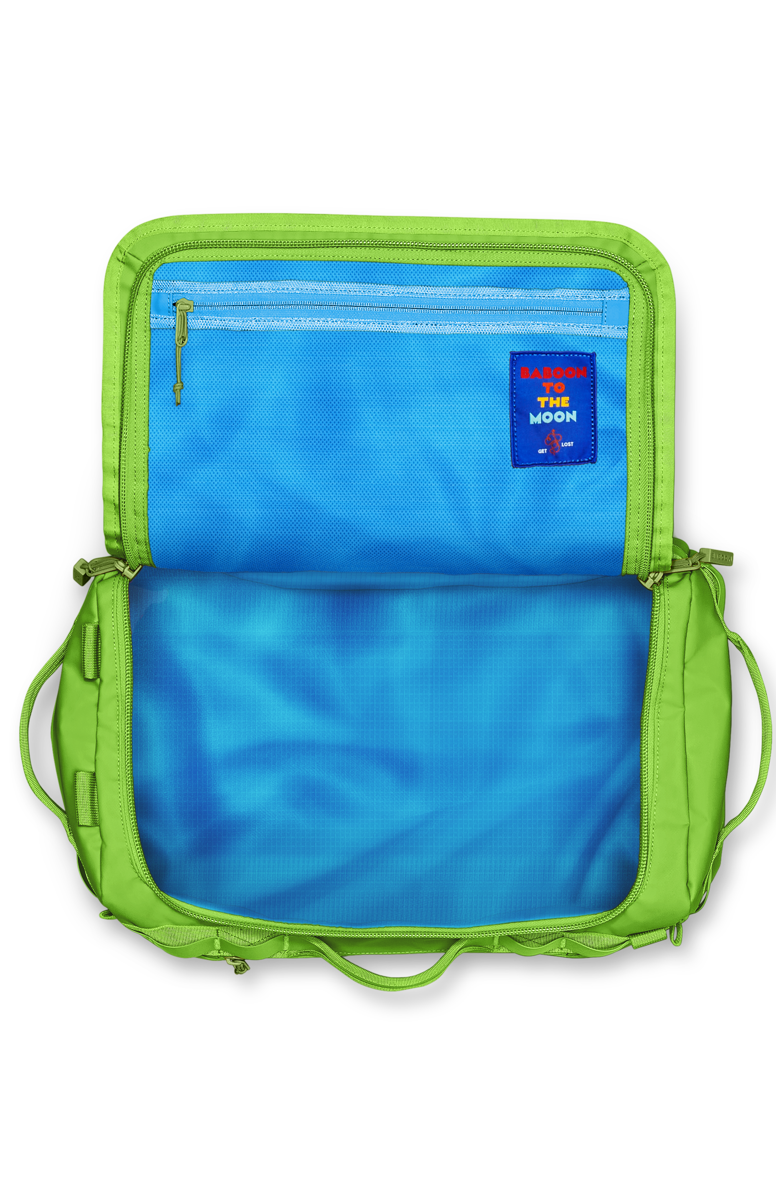 Baboon to the Moon Go-Bag Duffle Small 40L, Alternate, color, Lime Breeze