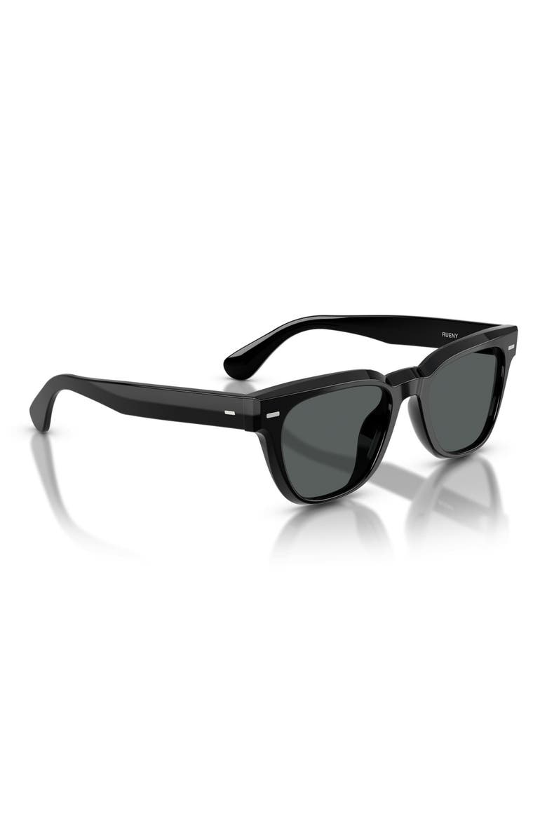 Rueny 51mm Polarized Pillow Sunglasses, Alternate, color, BLACK / MIDNIGHT EXPRESS POLAR