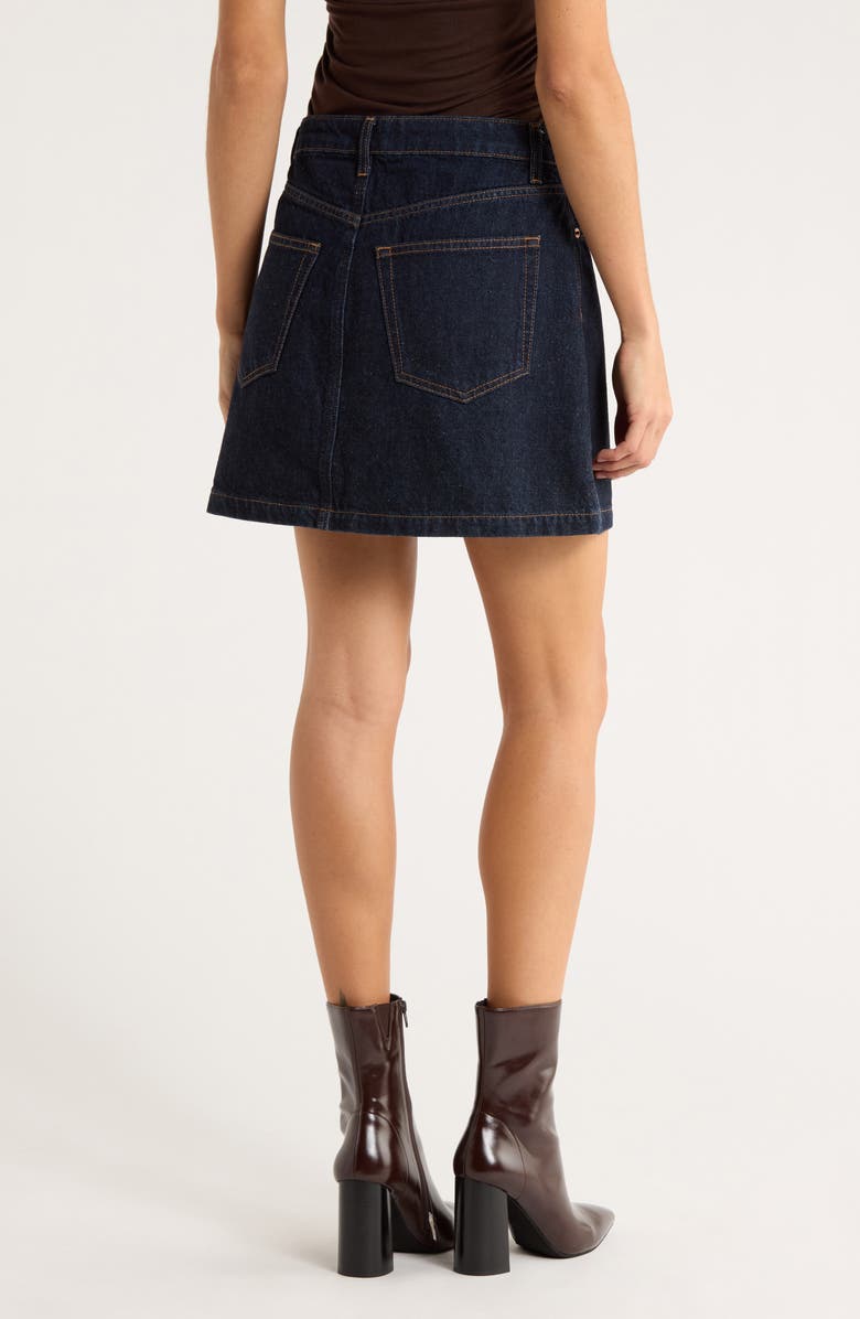 Reformation Rue High Waist Denim Miniskirt, Alternate, color, Ondine